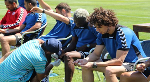 Futbolcular laktat testinden geti